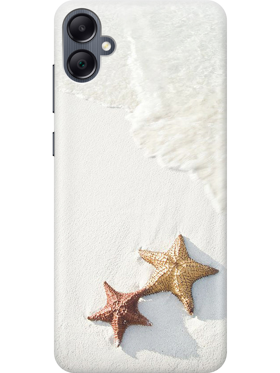 

Силиконовый чехол на Samsung Galaxy A05 "Две морские звезды", Белый;желтый, 20001452