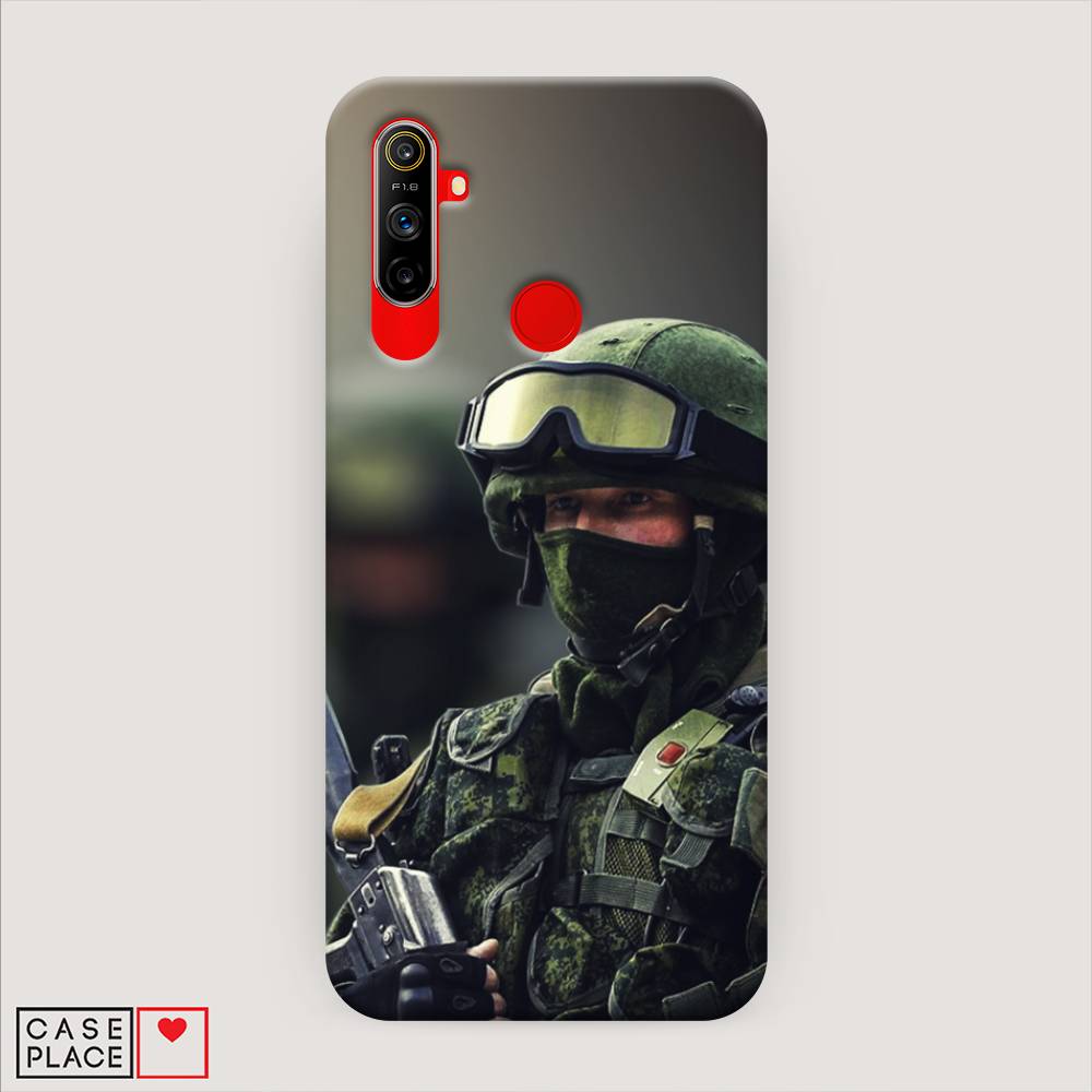 

Пластиковый чехол "Солдат" на Realme C3, 253020-4