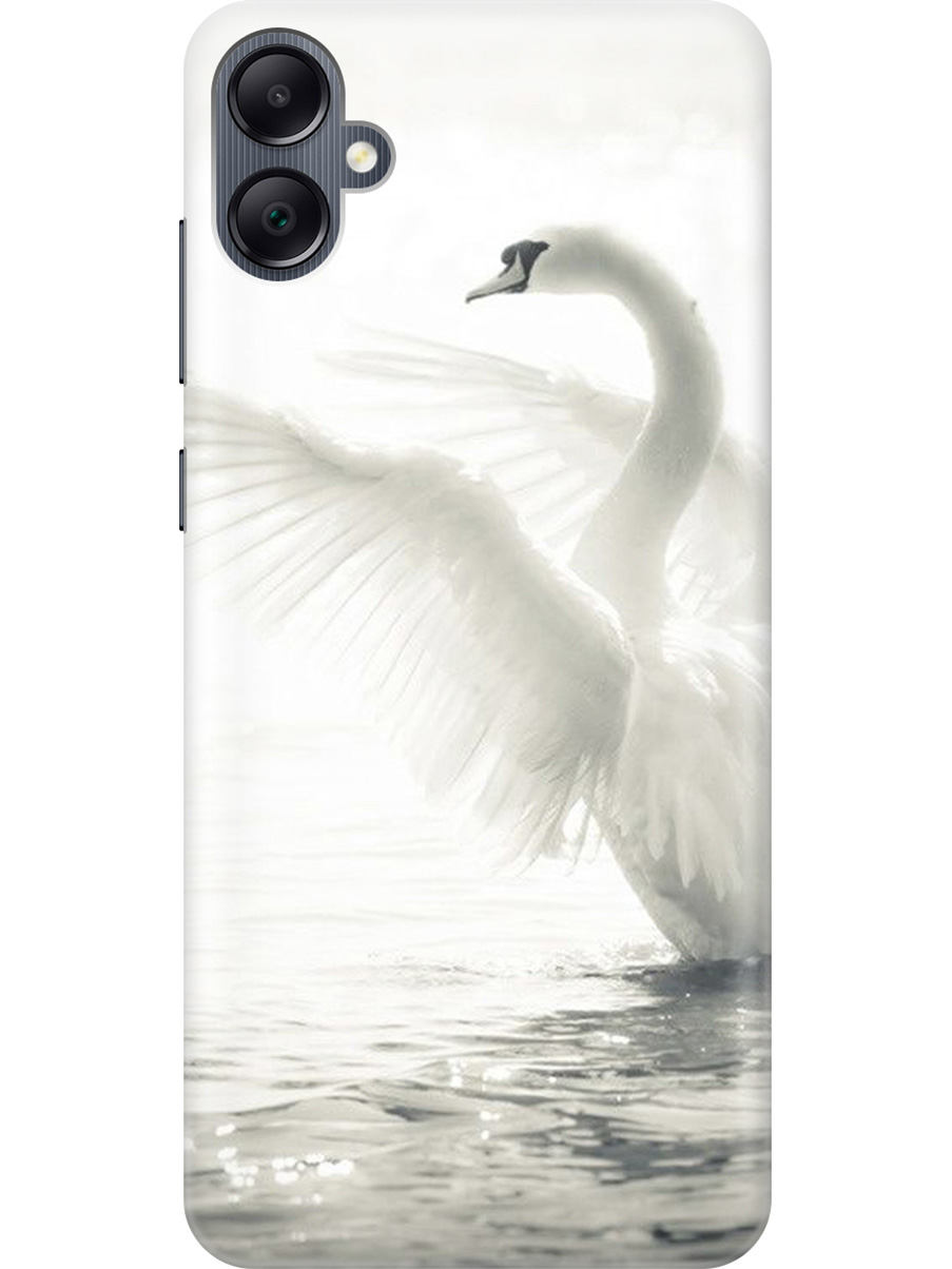 

Силиконовый чехол на Samsung Galaxy A05 "Лебедь", Белый, 20001452
