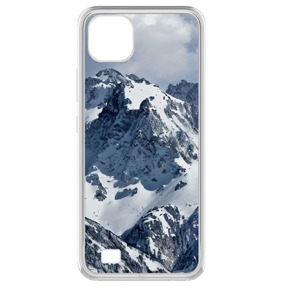 

Чехол-накладка Krutoff Clear Case Горы для Realme C20, Прозрачный