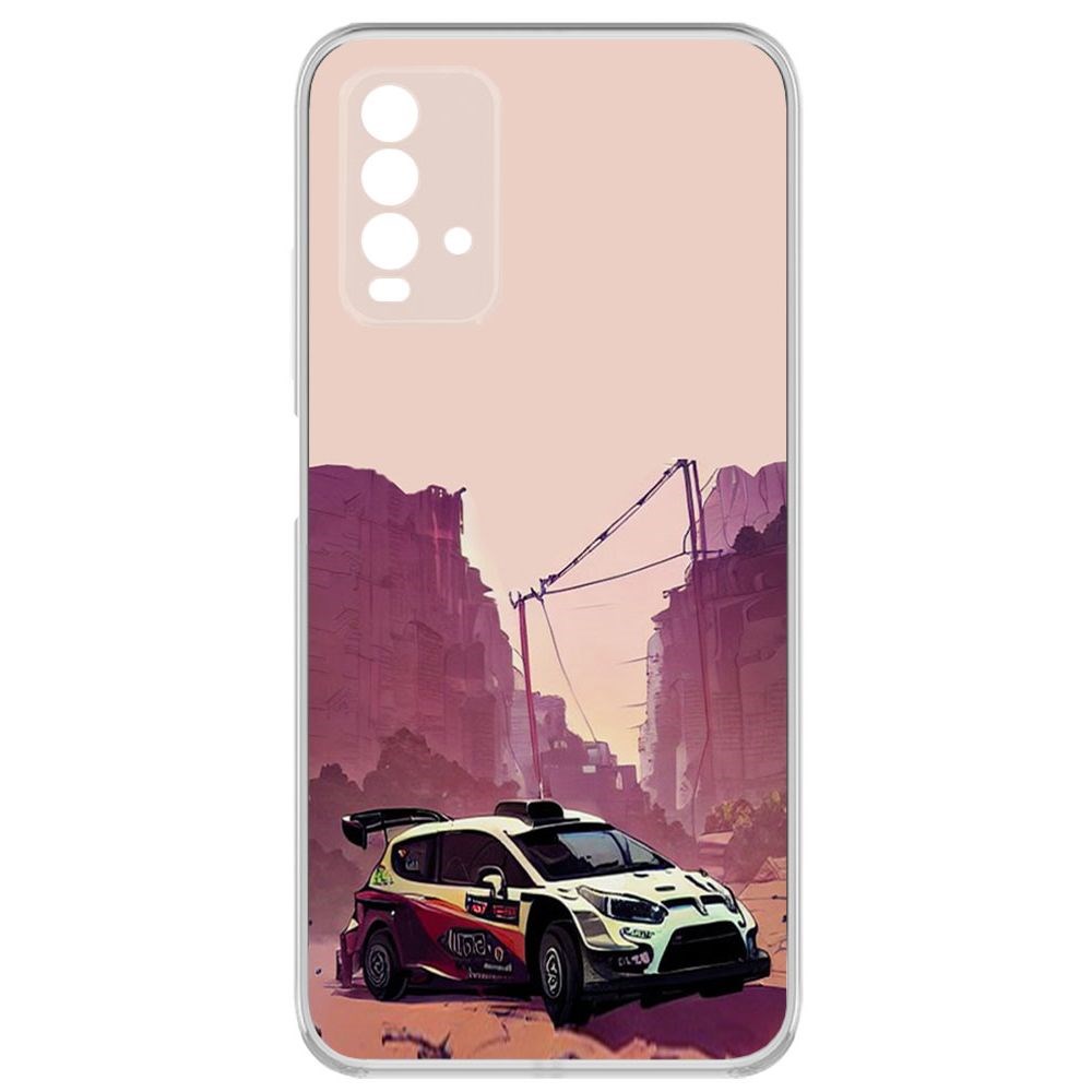 фото Чехол-накладка krutoff clear case гоночный каньон для xiaomi redmi 9t