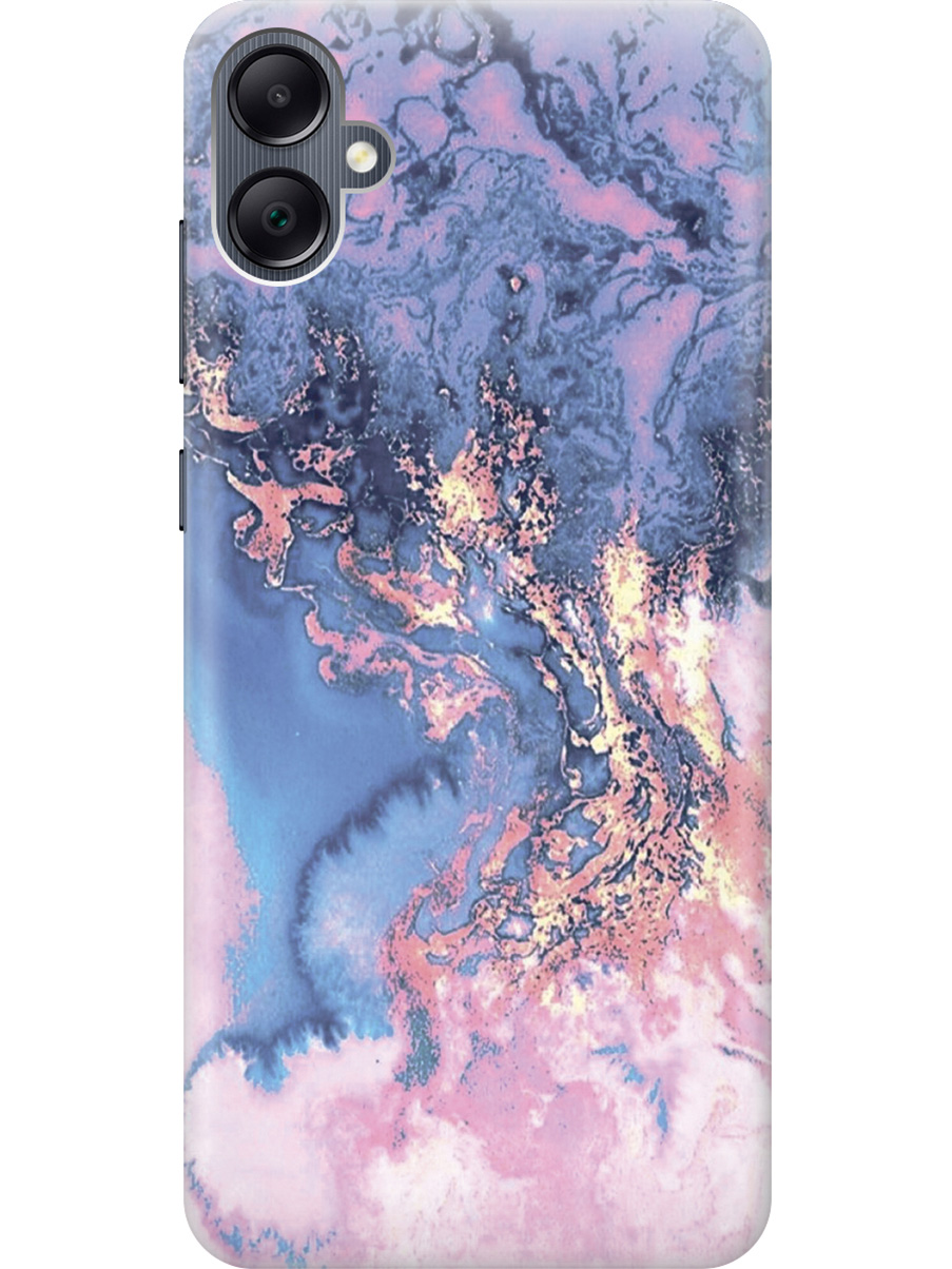 

Силиконовый чехол на Samsung Galaxy A05 "Синий мрамор", Голубой, 20001452