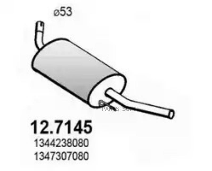 

Глушитель Peugeot Boxer 02>06 Citroen Jumper 02>06 Fiat Ducato 02>06 ASSO 127145