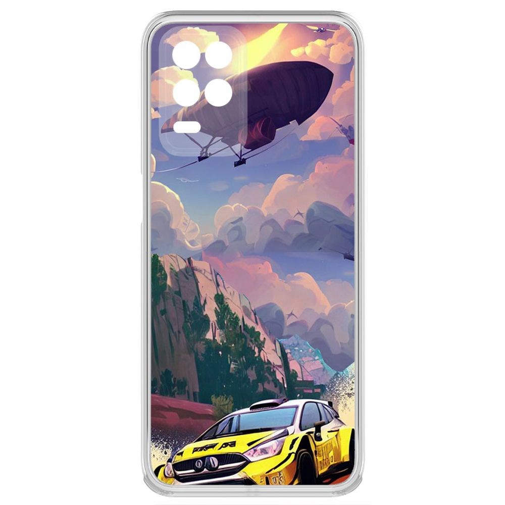 

Чехол-накладка Krutoff Clear Case Гонка для Realme 8 5G