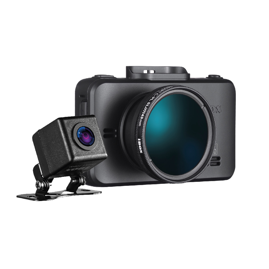 Видеорегистратор iBOX RoadScan 4K WiFi GPS Dual с базой камер, камера заднего вида FHD11