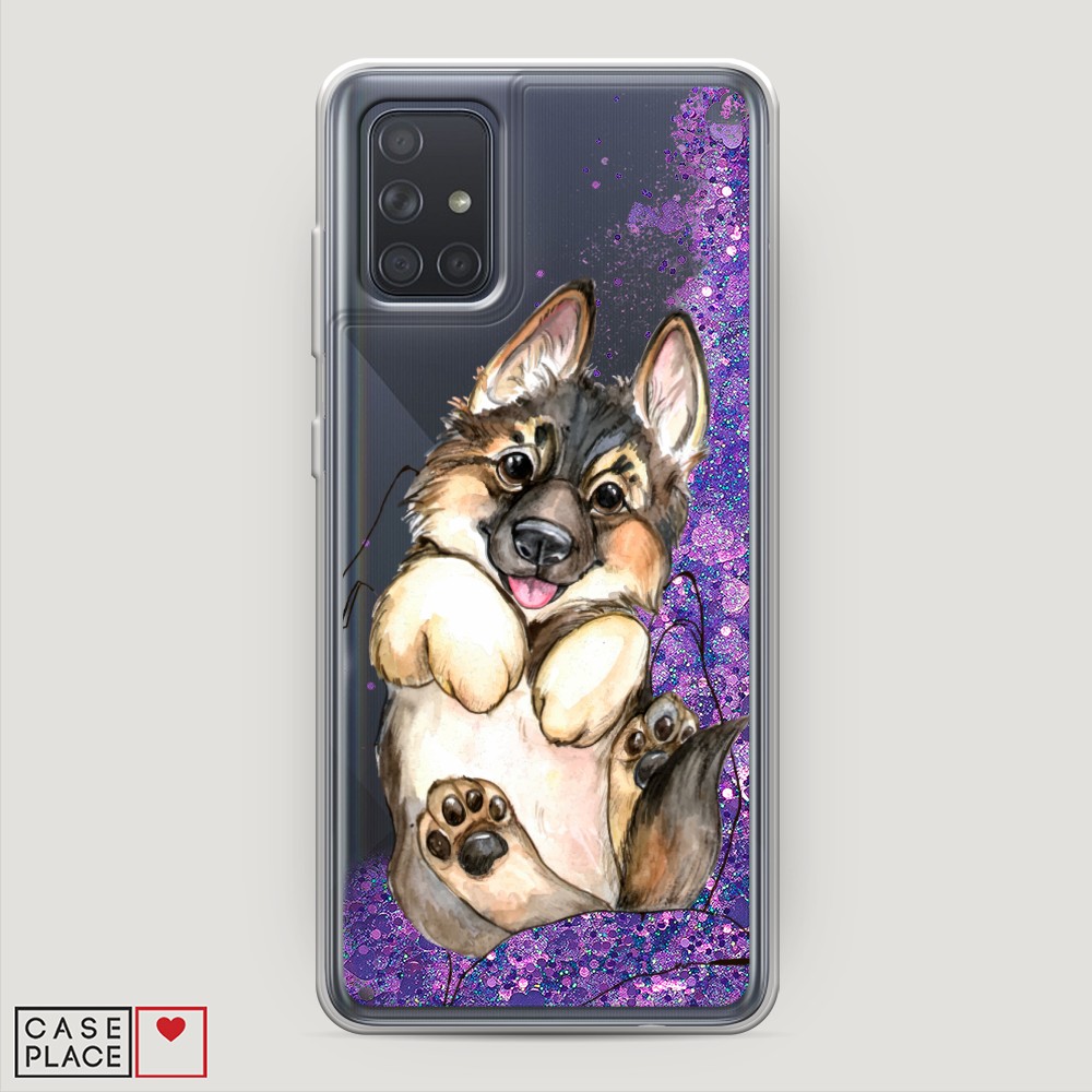 

Чехол Awog на Samsung Galaxy A71 4G "Овчарка в ладошках", Разноцветный, 29092-1