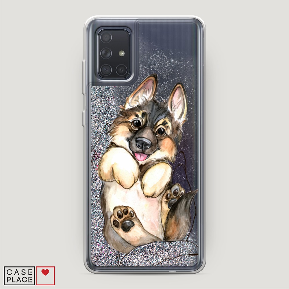 

Чехол Awog на Samsung Galaxy A71 4G "Овчарка в ладошках", Разноцветный, 29091-1