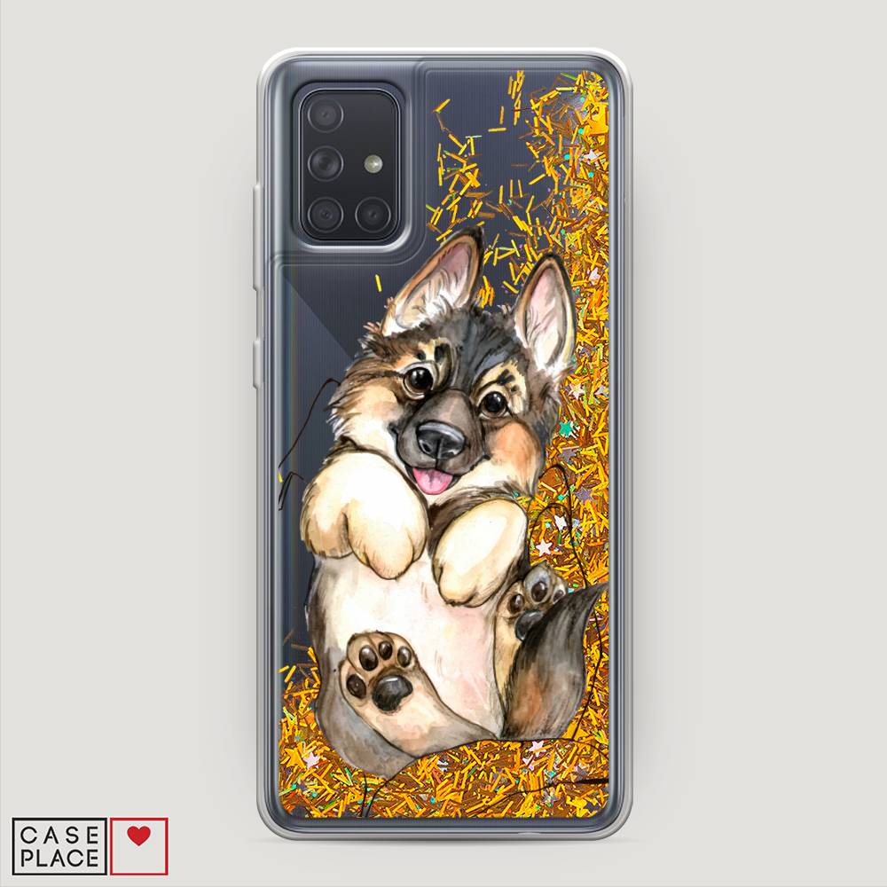 

Чехол Awog на Samsung Galaxy A71 4G "Овчарка в ладошках", Разноцветный, 29090-1