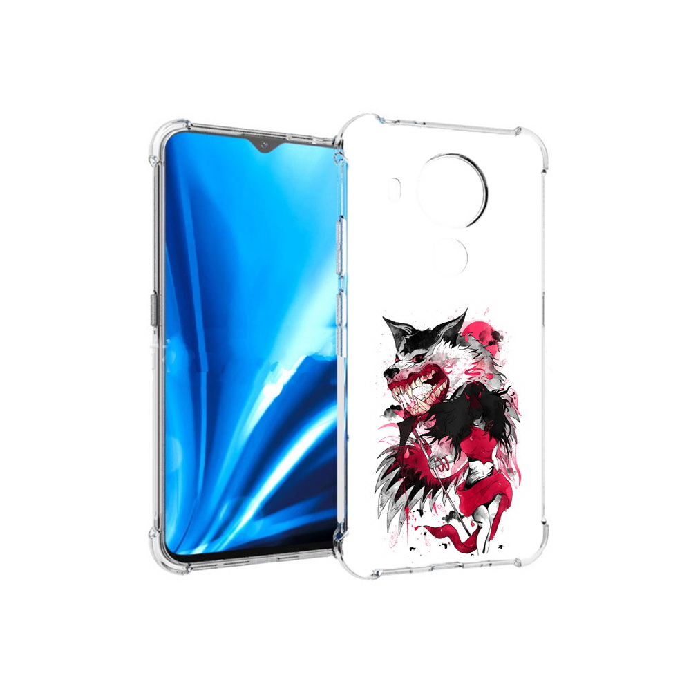 

Чехол MyPads Tocco для Nokia 5.4 красная шапочка (PT156621.100.410), Прозрачный, Tocco