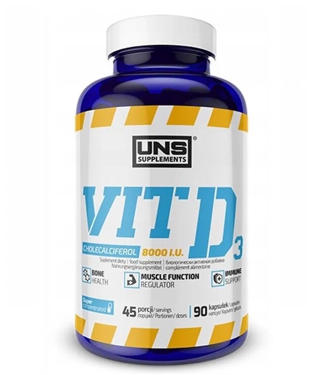 

UNS Vitamin D3 8000IU 45 порций, 90 капсул