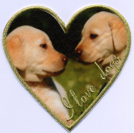 

Термоаппликация 32743/1SB HKM I love dogs