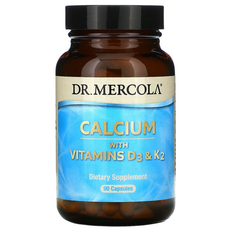 

Минерал Dr. Mercola Calcium with Vitamins D3 & K2 кальций с витаминами D3 и К2 90 капсул