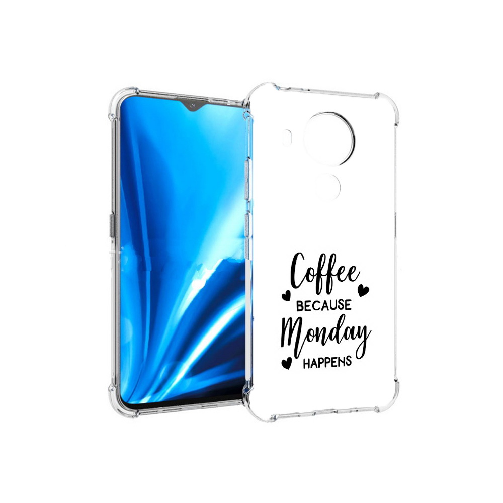 

Чехол MyPads Tocco для Nokia 5.4 кофе и понедельник стал счастливым (PT156621.100.402), Прозрачный, Tocco