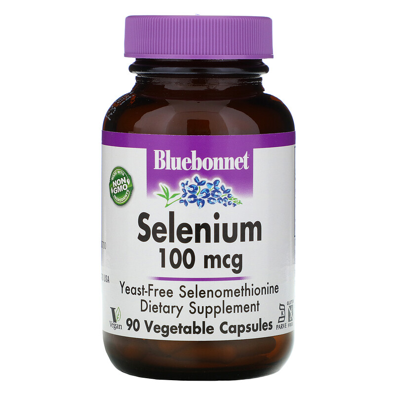 

Минерал Bluebonnet Nutrition Selenium Селен 100 мкг 90 капсул