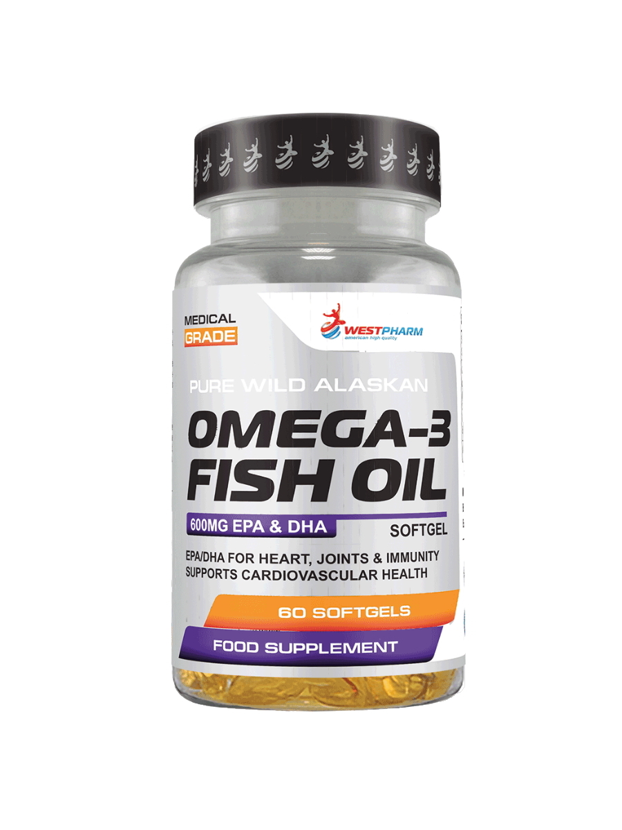 Рыбий жир Westpharm Omega-3 Fish Oil, 60 капсул