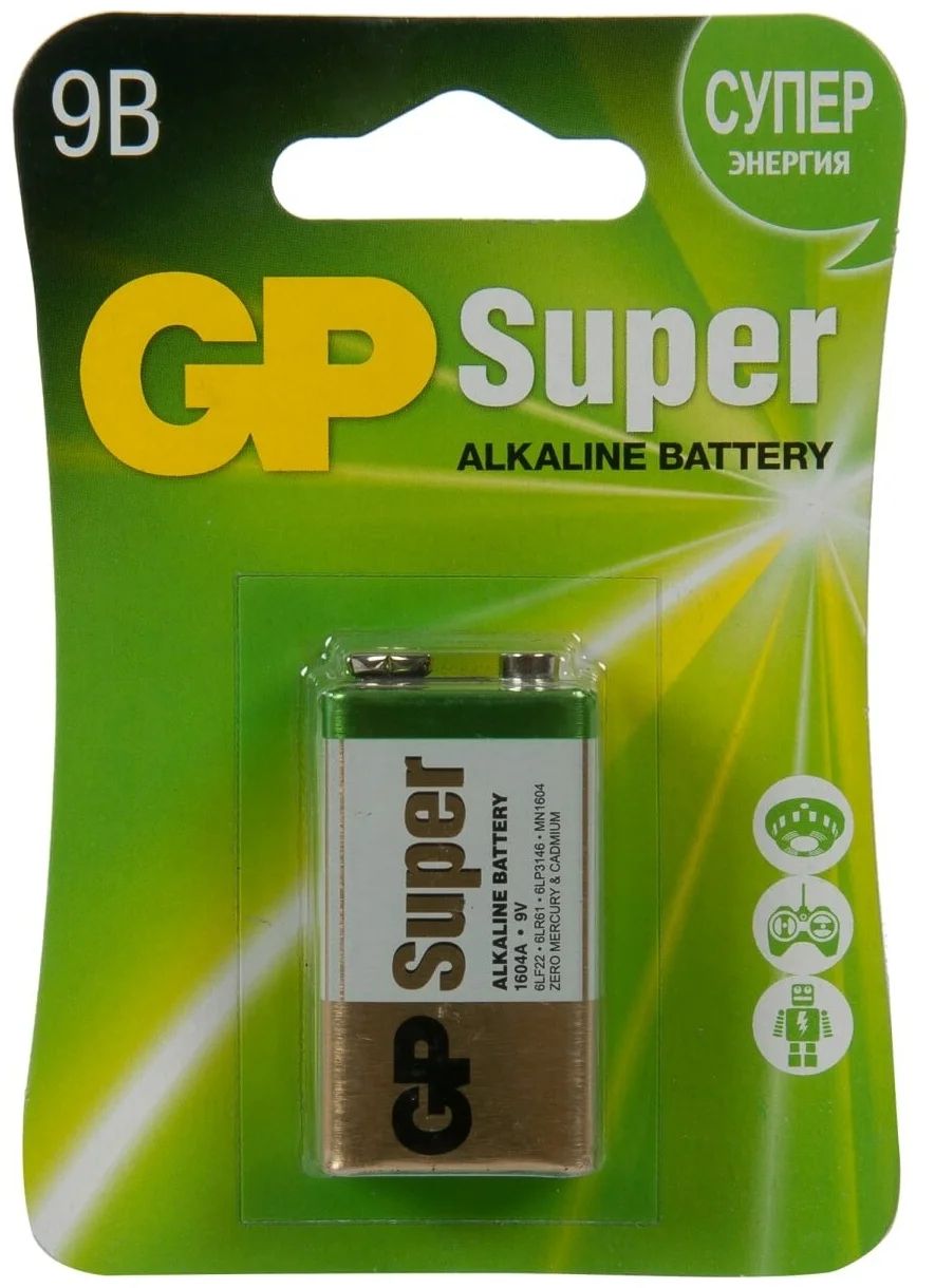 

Батарейка GP GP 1604A-5S1 10/50/500, GP 1604A-5S1 10/50/500