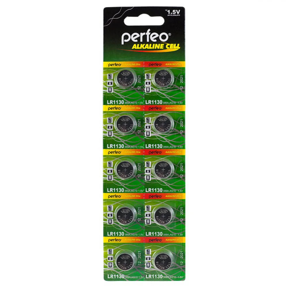 

Батарейки Perfeo LR1130/10BL, LR1130/10BL