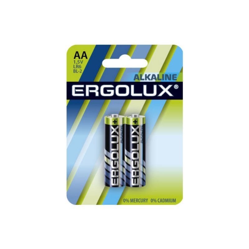 Батарейки Ergolux LR6 Alkaline BL-2 11747 пластиковый чайник ergolux