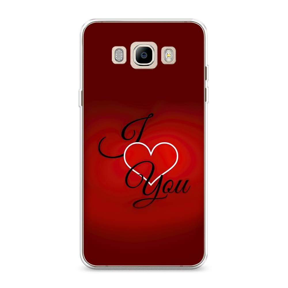 

Чехол Awog на Samsung Galaxy J7 2016 / Самсунг J7 2016 "I love you 3", Красный;черный, 23050-6