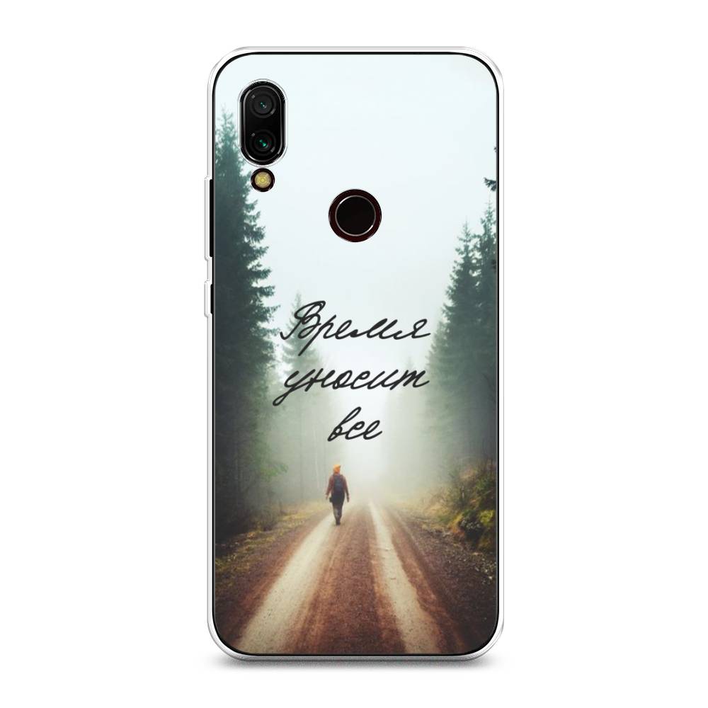 

Чехол Awog на Xiaomi Redmi 7 "Время уносит все", Разноцветный, 35050-6