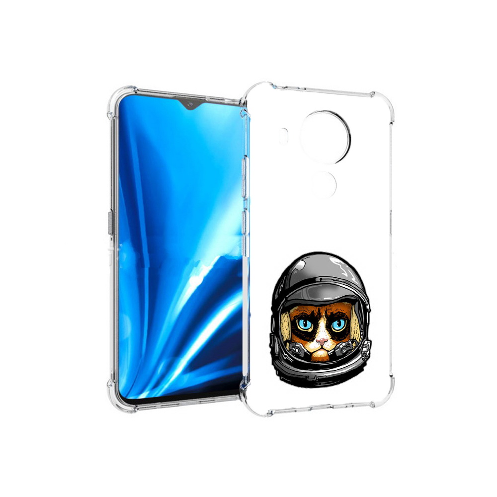 

Чехол MyPads Tocco для Nokia 5.4 кот космонавт (PT156621.100.400), Прозрачный, Tocco