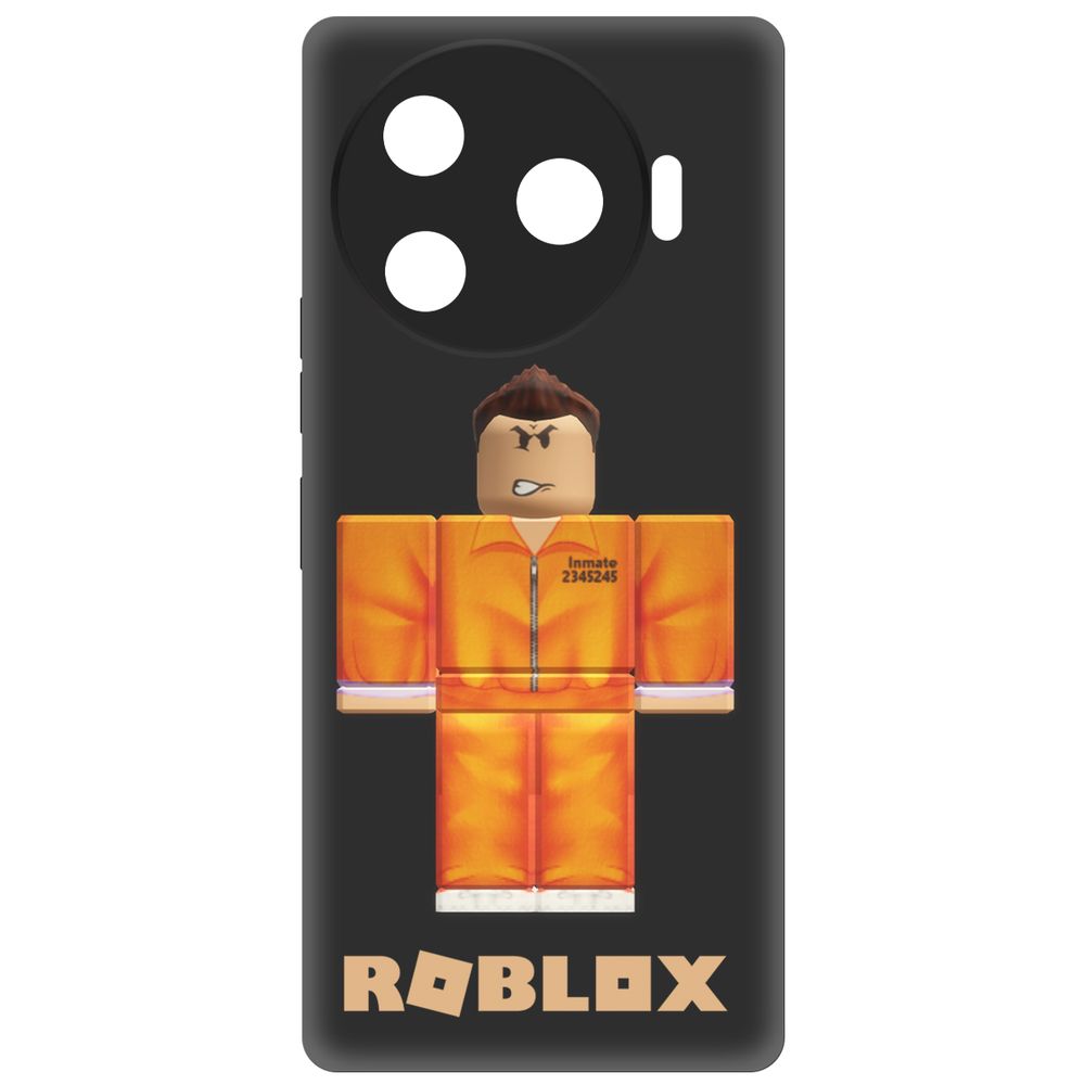 Чехол-накладка Krutoff Soft Case Roblox-Заключенный для TECNO Camon 30 Pro 5G черный
