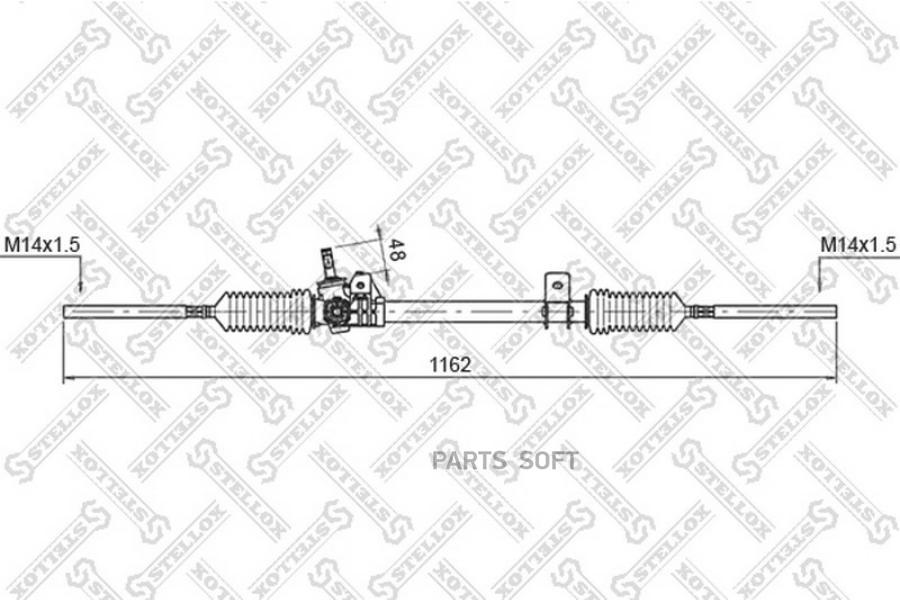 

Рейка рулевая Renault 19 I/19 I Chamade/19 II 88>95 STELLOX 0035003SX