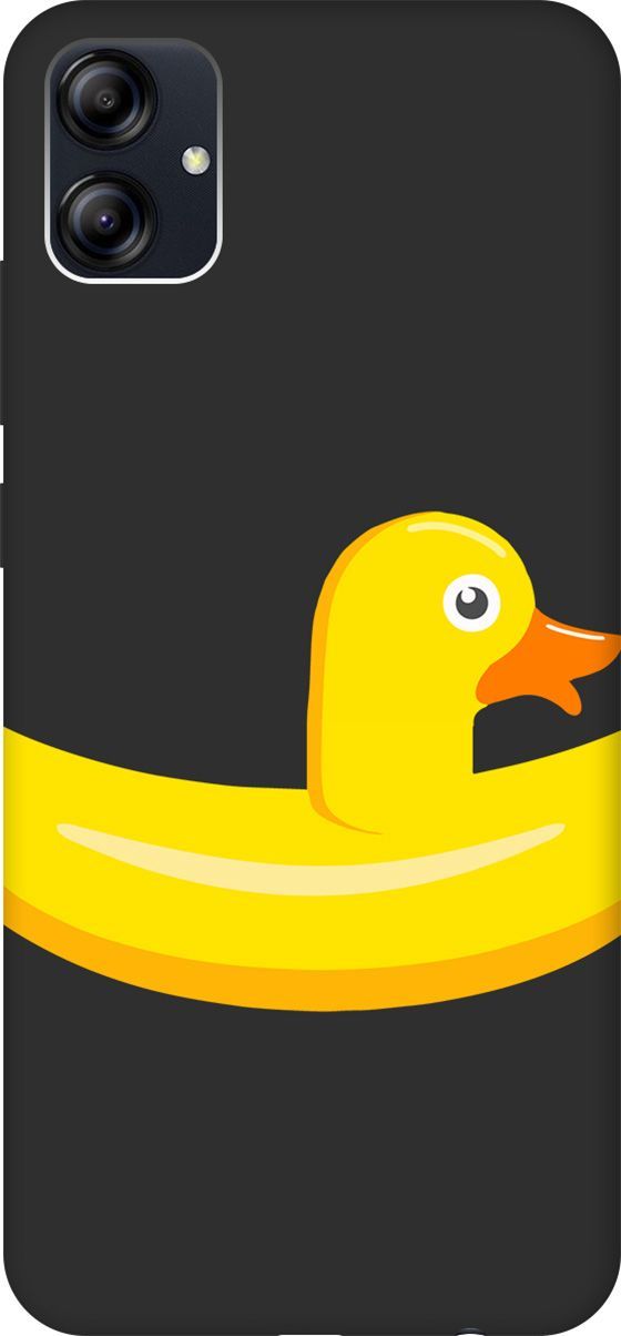 

Чехол на Samsung Galaxy A04e с 3D принтом "Duck Swim Ring" черный, Черный;белый, 158475