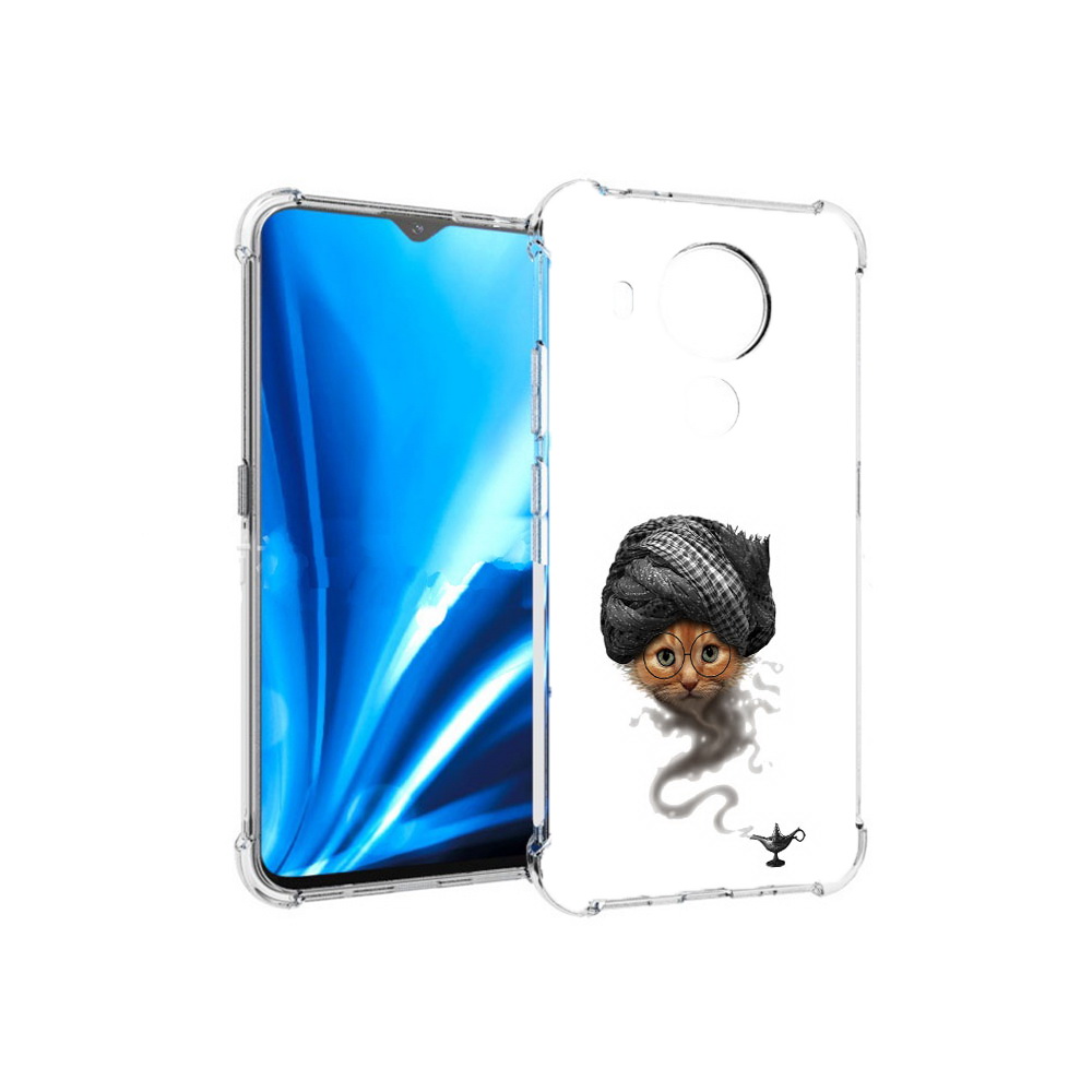

Чехол MyPads Tocco для Nokia 5.4 кот джин (PT156621.100.398), Прозрачный, Tocco