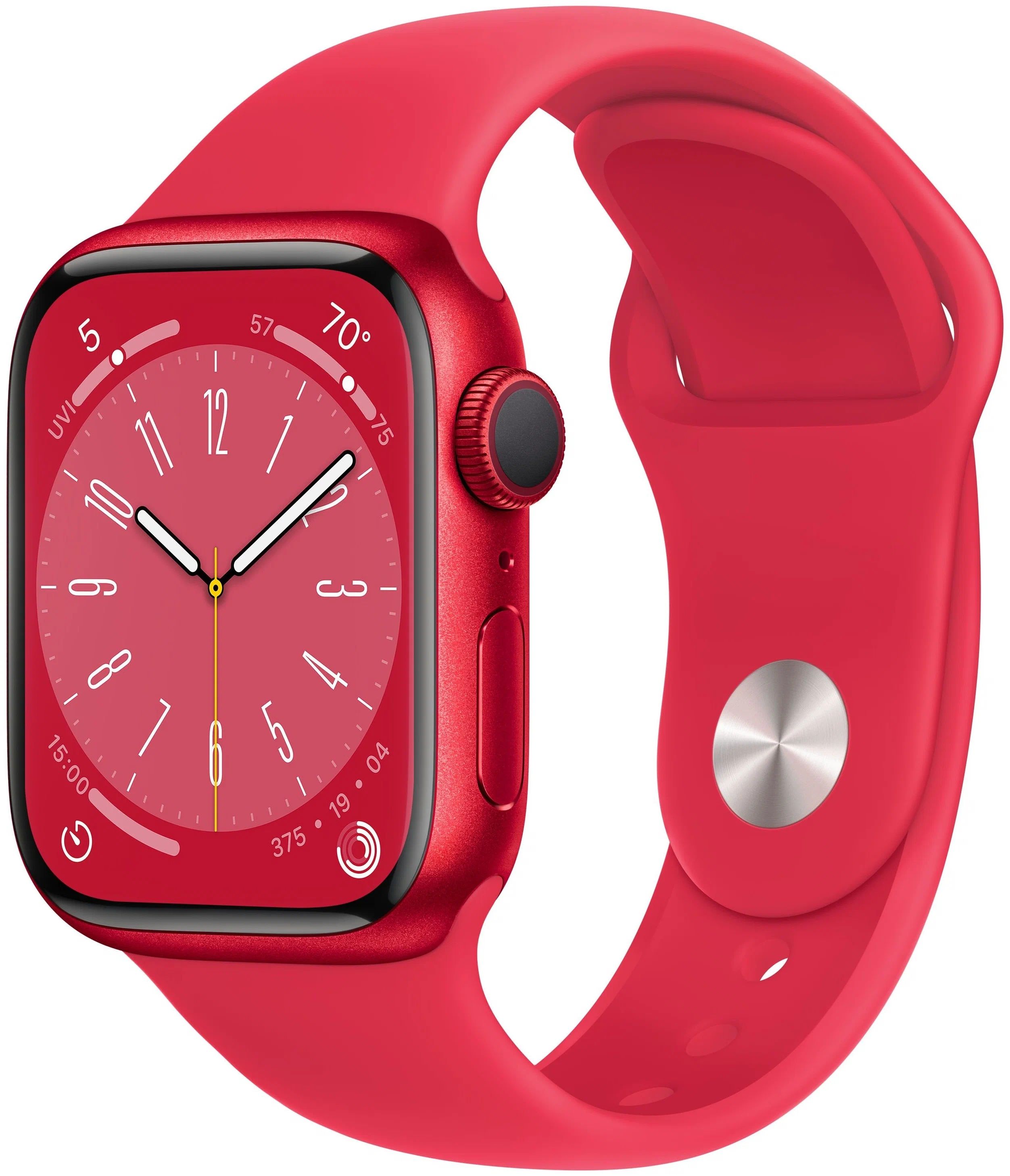 Часы Apple Watch Series 8 GPS 45mm RED Aluminium Case with RED Sport Band - Regular M/L