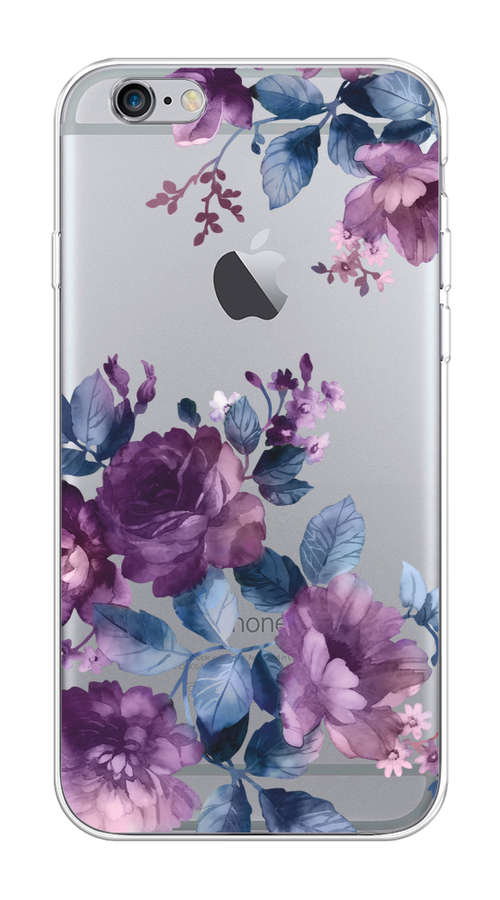 

Чехол на Apple iPhone 6/6S "Purple Blossoms", Синий;фиолетовый, 0104S50-1