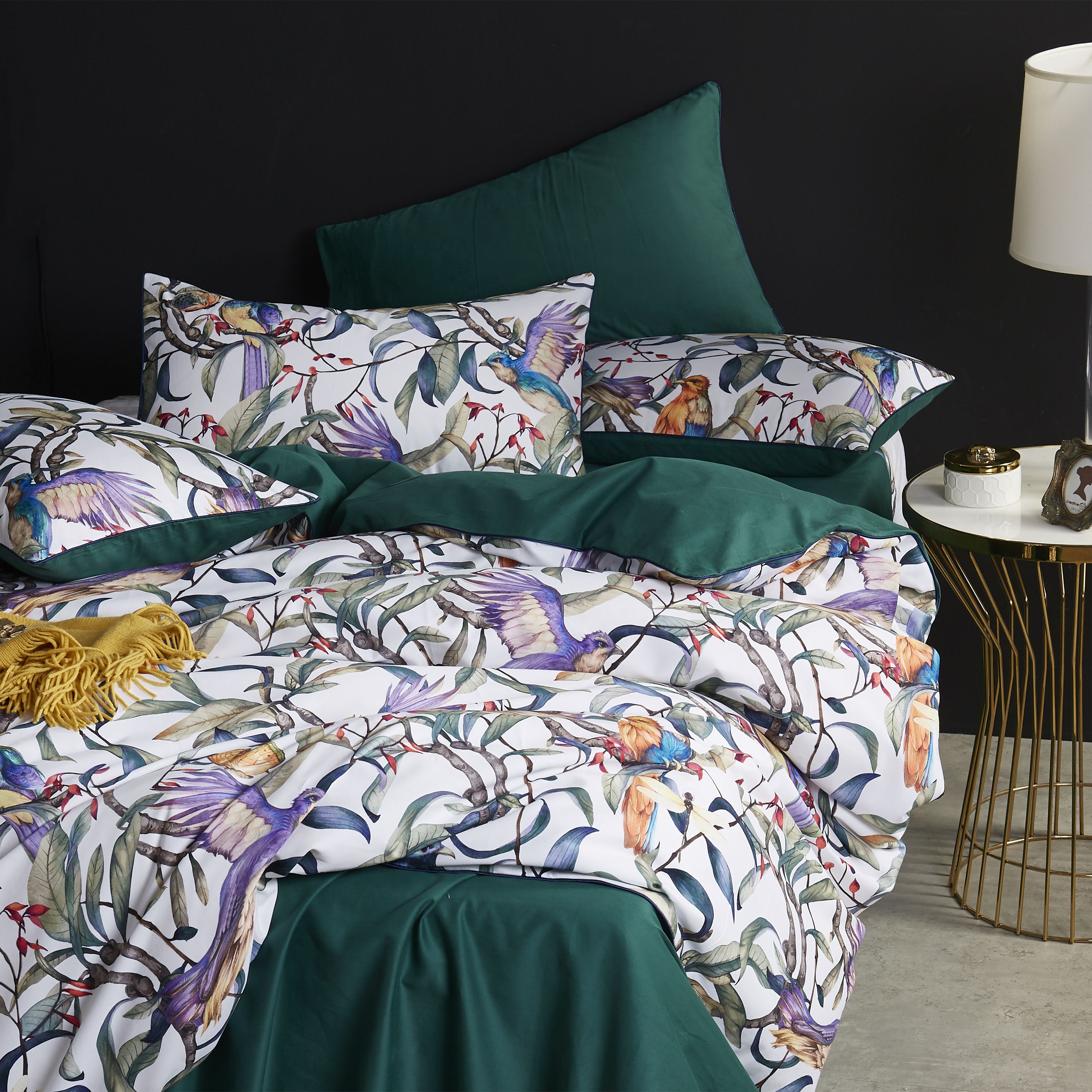 

Постельное белье VIVA-HOME TEXTILE сатин комплект ЕВРО, 4 наволочки, CPA