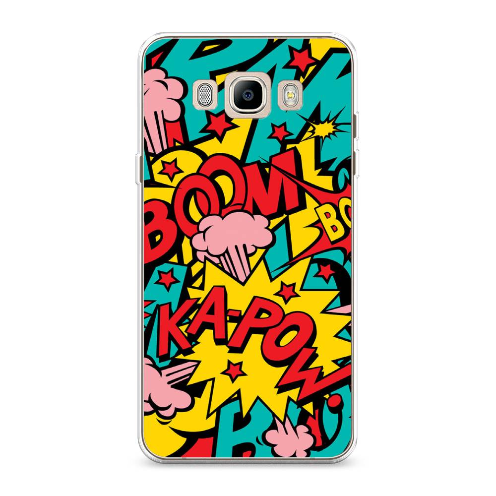 

Чехол Awog на Samsung Galaxy J7 2016 / Самсунг J7 2016 "Постер pop art", Голубой;желтый;красный, 23050-9