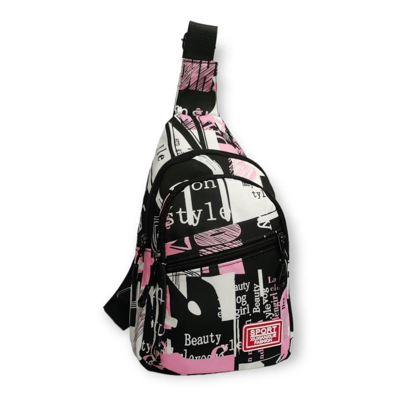 Сумка-слинг мужская 6101 розовый