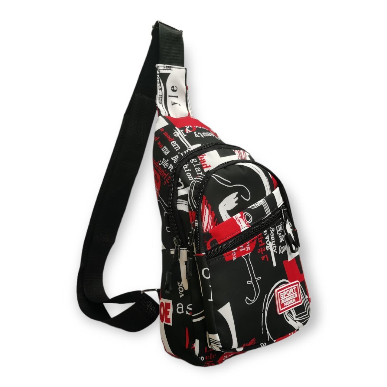 Сумка-слинг мужская 6101 красная