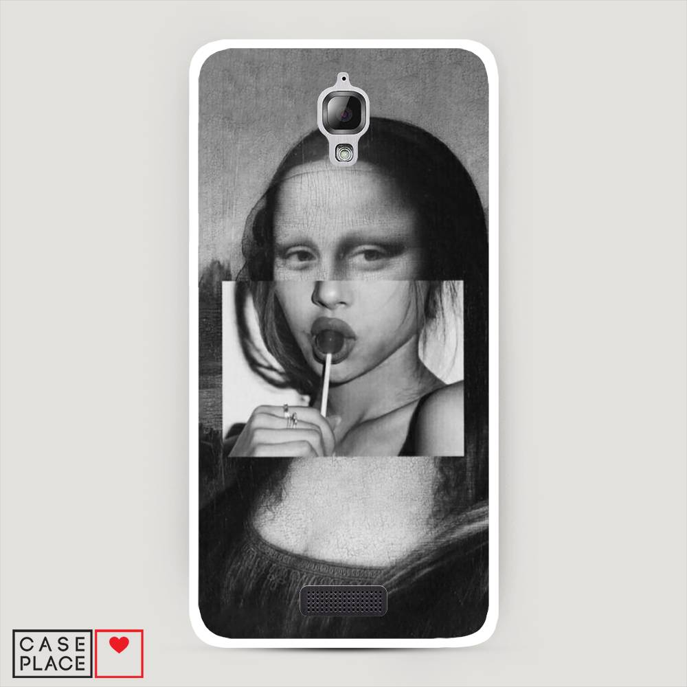 

Чехол Awog на Lenovo S660 / Леново S660 "Mona Lisa sucking lollipop", 110650-9