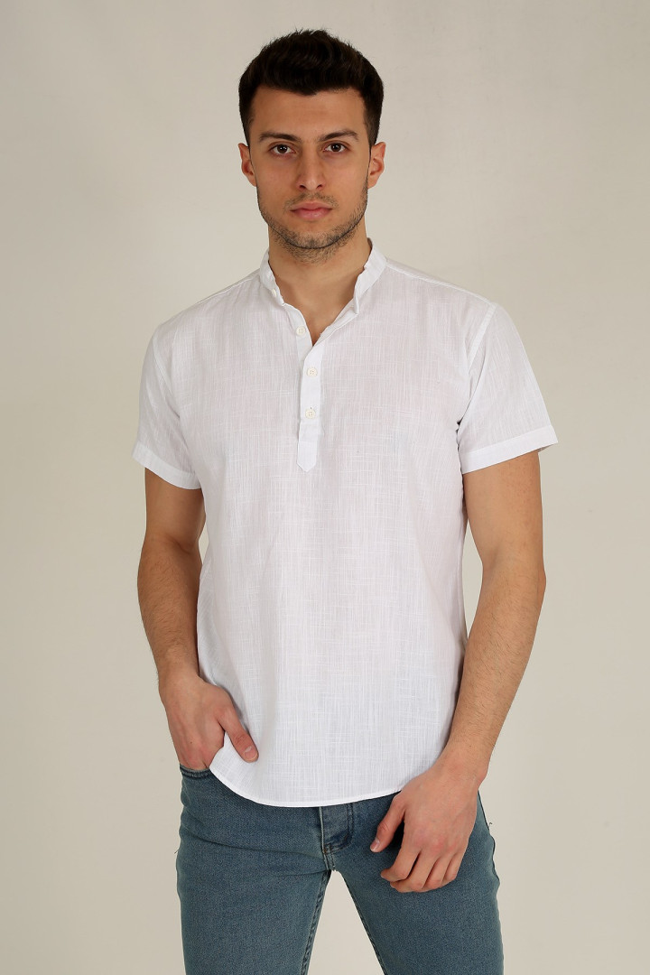 

Рубашка мужская Terapi Giyim 24927 белая 2XL (товары доставляются из-за рубежа), Белый, 24927