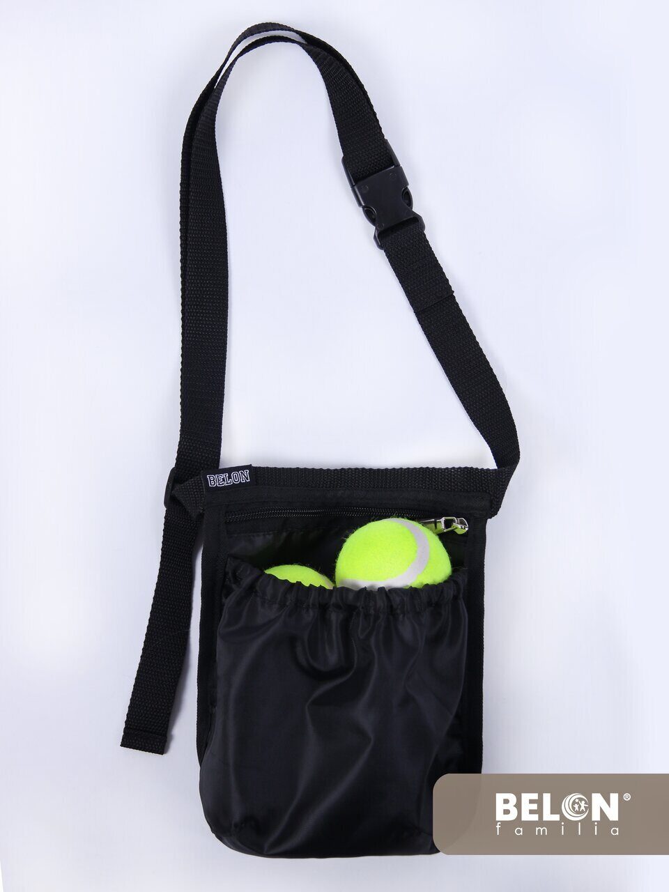 Поясная сумка для теннисных мячей Belon familia цвет черный