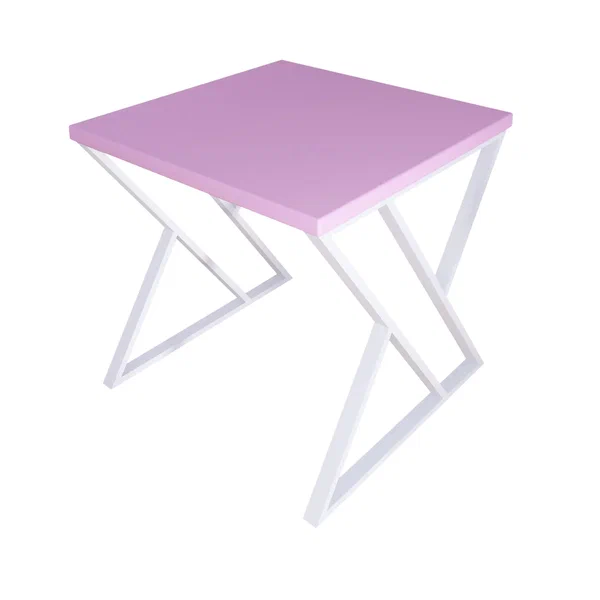 

Стол кухонный Solarius Loft с Z-образными ножками 60x60х75, розовый с белыми ножками, Loft с Z-образными ножками