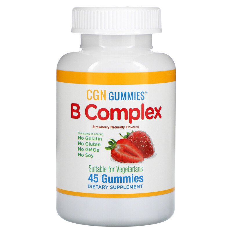 

Витамин B California Gold Nutrition B Complex жевательные таблетки 45 шт., Gold Nutrition B Complex