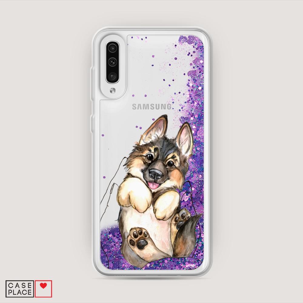 

Чехол Awog на Samsung Galaxy A50 "Овчарка в ладошках", Разноцветный, 27792-1