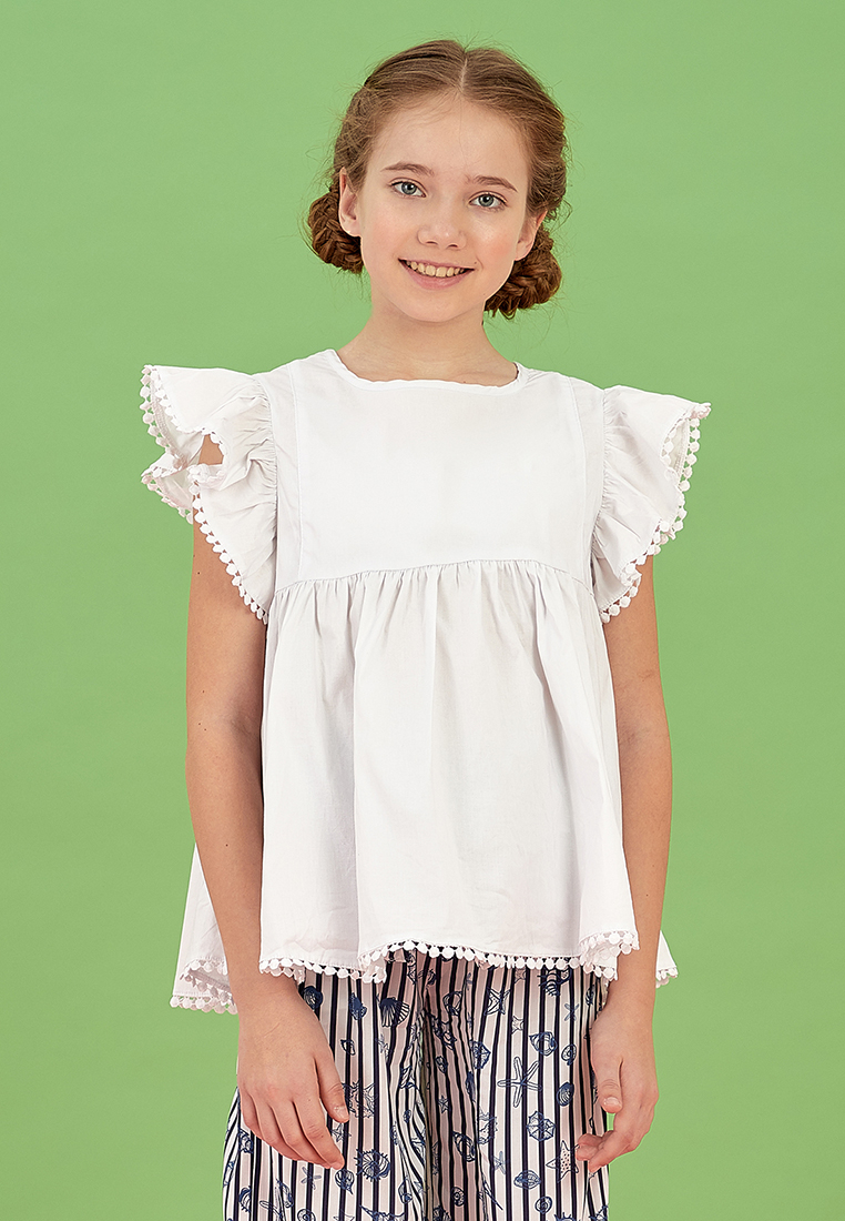 

Блузка детская Daniele patrici SS20C789A белый р.146, SS20C789A