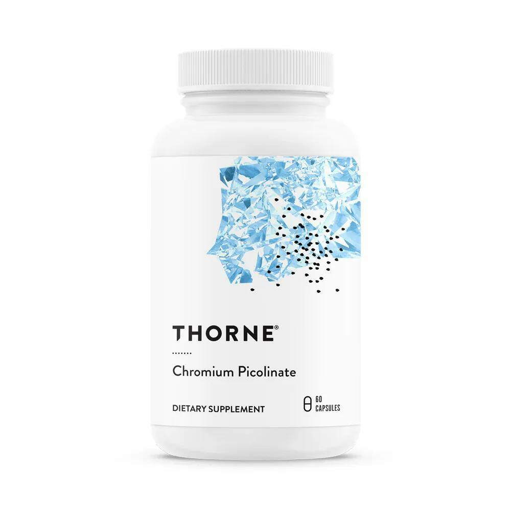 Пиколинат хрома 500 мкг, Chromium Picolinate 500 mcg, Thorne Research, 60 капсул