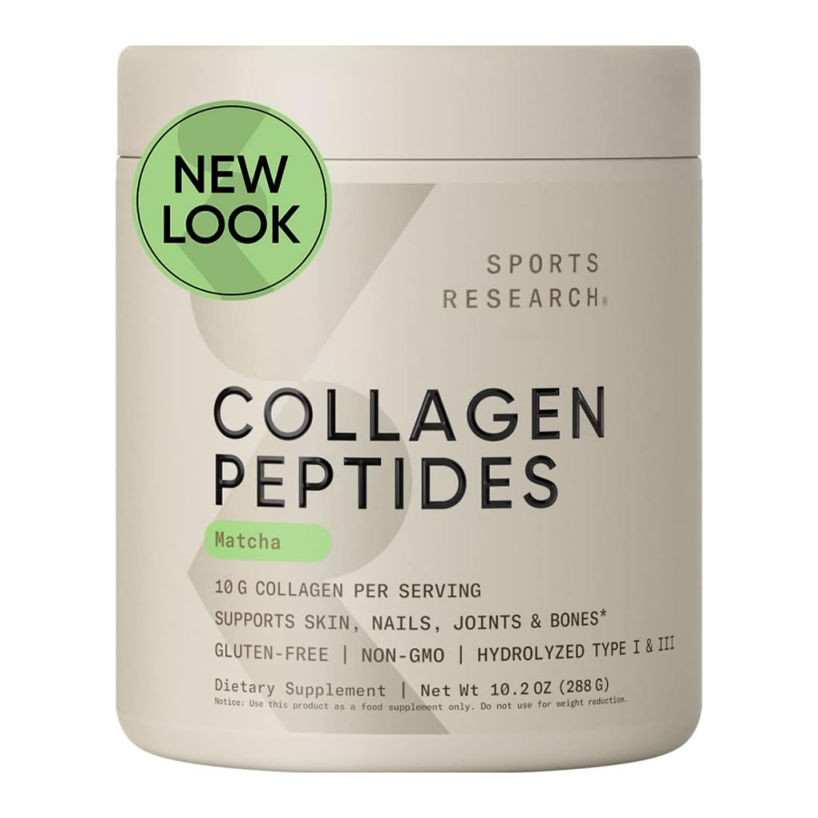 Коллаген Зеленый чай Матча, Collagen Peptides Matcha Green Tea, Sports Research, 288 г