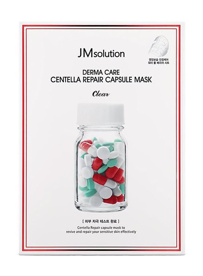 Купить Маска для лица JMsolution Derma Care Centella Repair Capsule Mask Clear Pack, 30мл, JM SOLUTION
