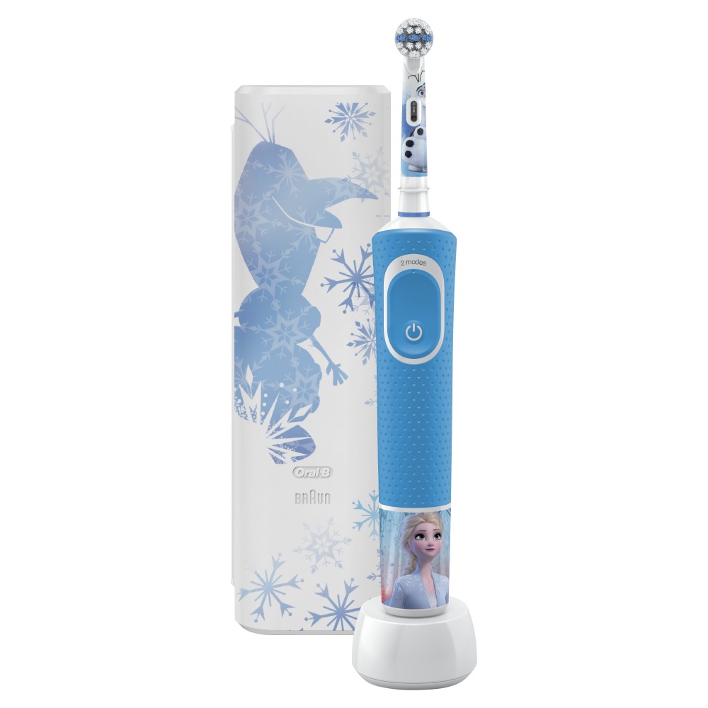 

Электрическая зубная щетка Oral-B D100.413.2KX Frozen белый, голубой, D100.413.2KX Frozen