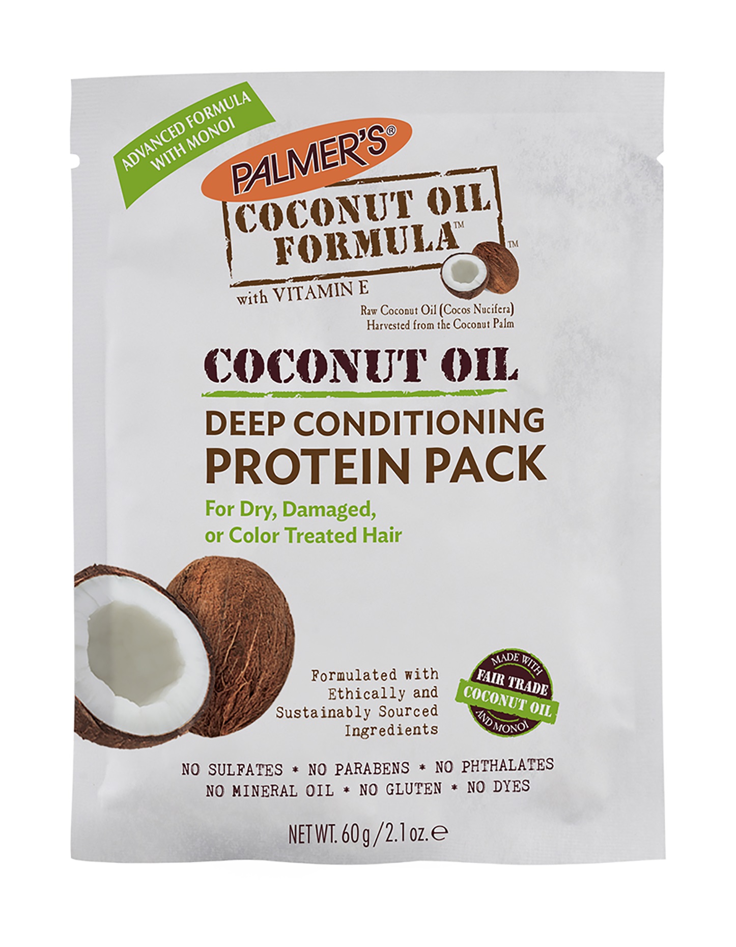 Маска для волос Palmers Coconut Oil Formula Coconut, 60г