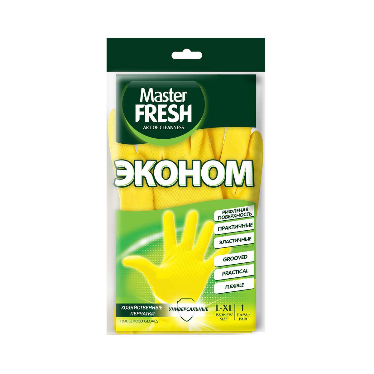 Перчатки латексные Master Fresh Эко хозяйственные р. L-XL 50 г