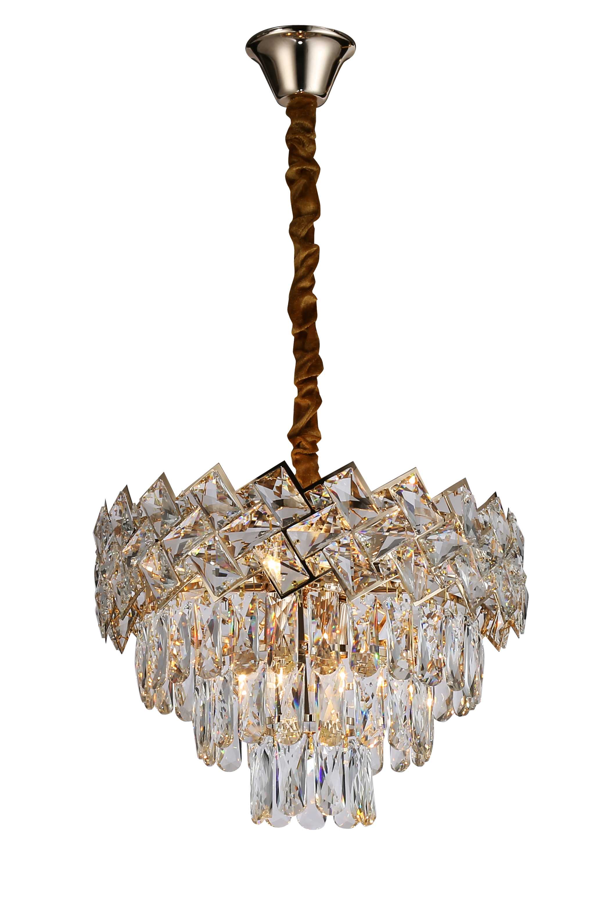 

Люстра Свет Luxury 1315-400 GD D40H100 5хЕ14х60WT, 1315-400 GD