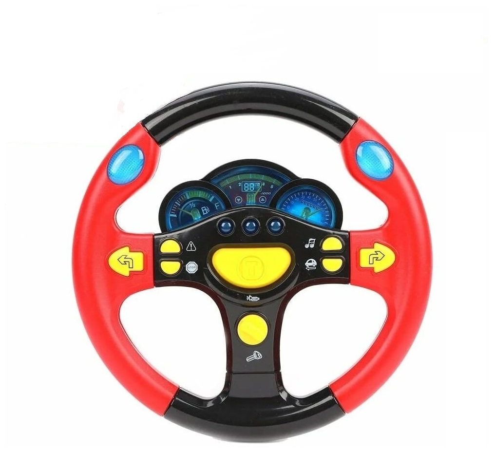

Руль музыкальный XPX Красный, Steering wheel for children